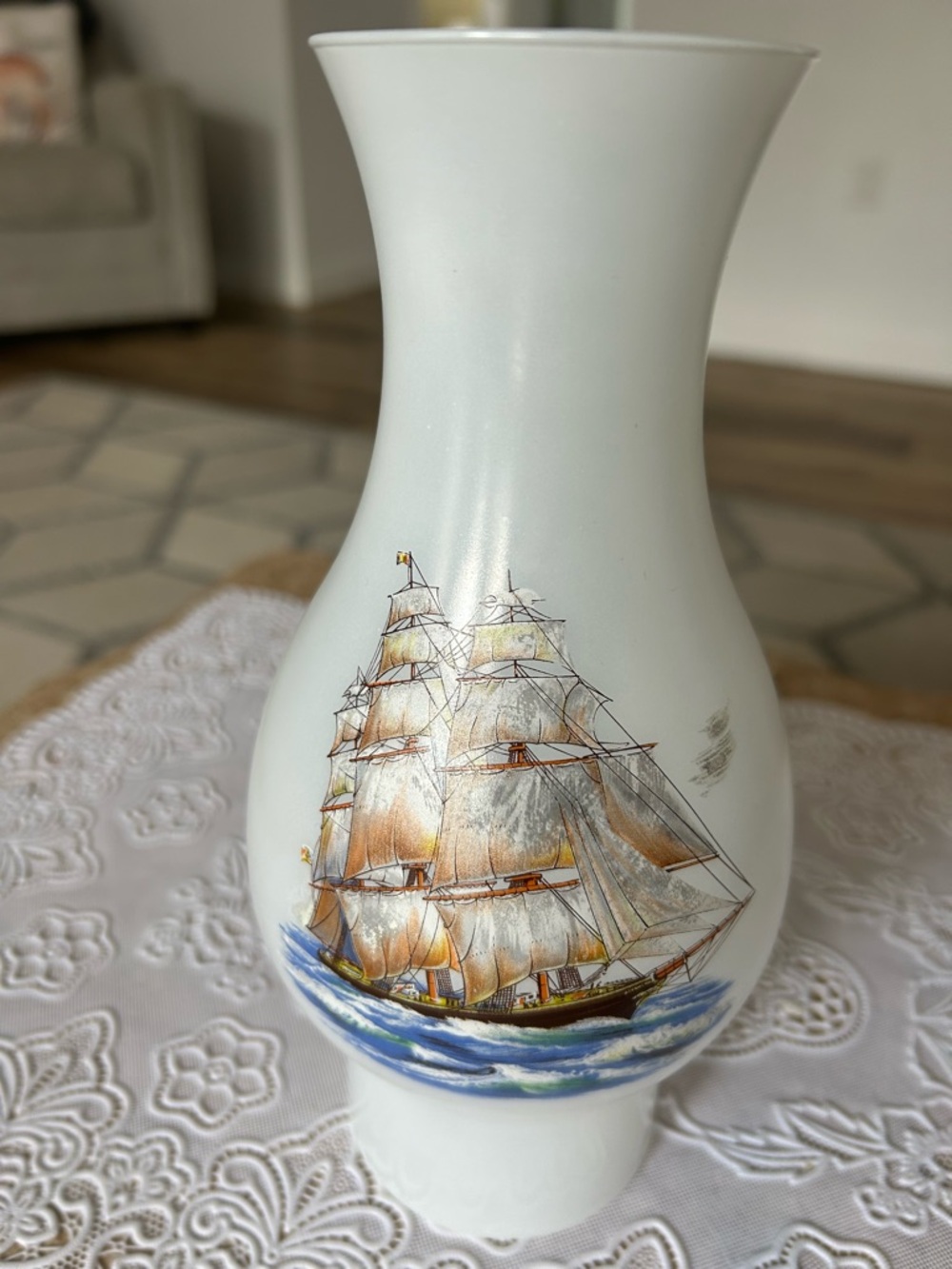 Tall ship glass hurricane shade/cover